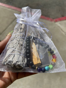 Sage & Crystals Smudge Kit